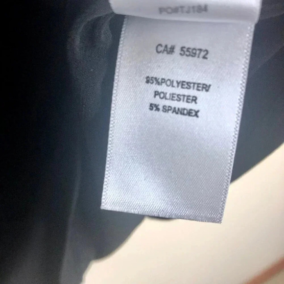 Laundry by Shelli Segal Wide-Strappy Black Top, Size M - Picture 9 of 10